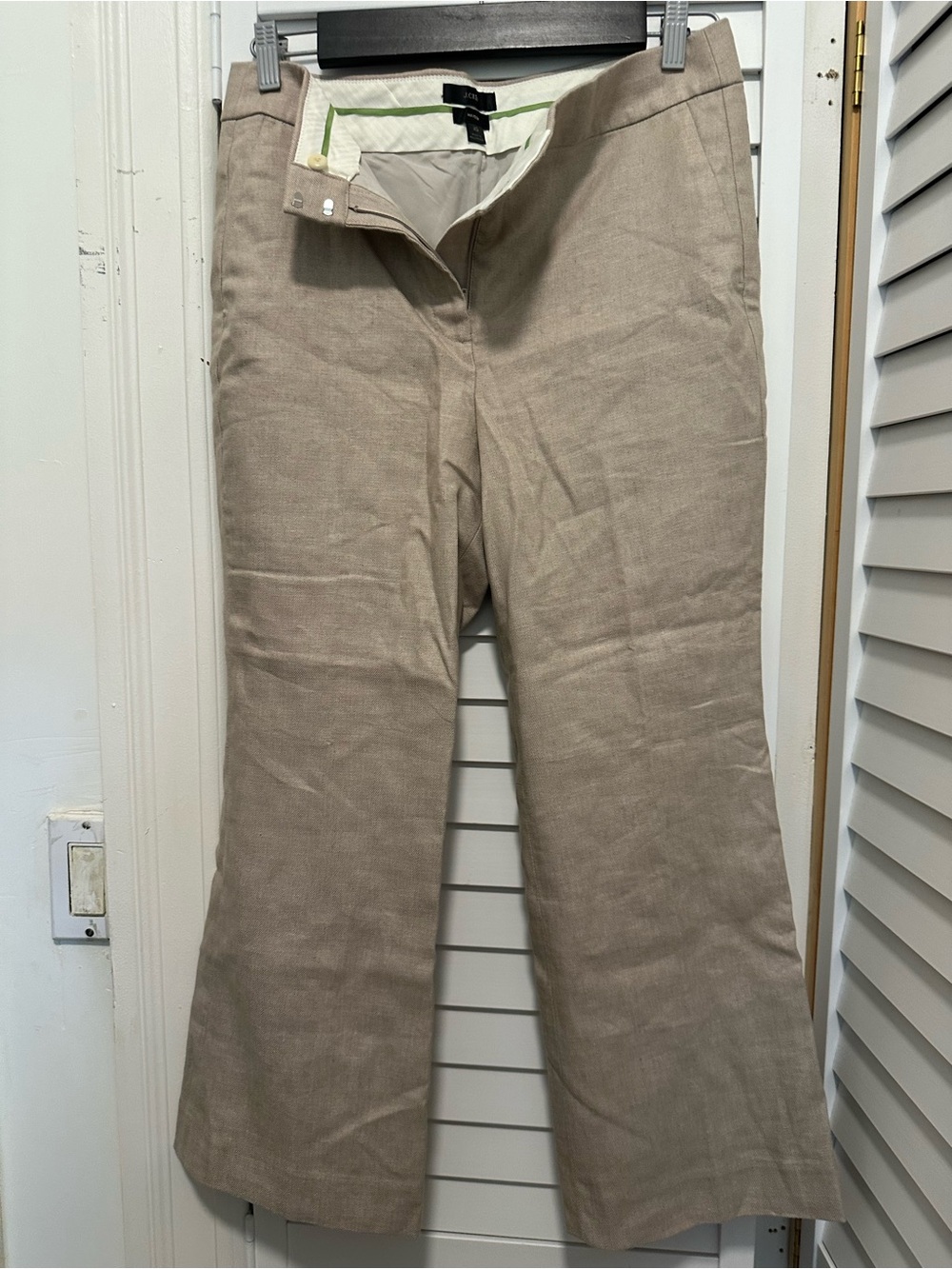 J. Crew Hayden Trousers in Light Taupe